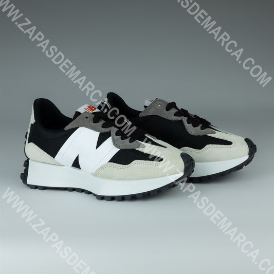 NEW BALANCE 327 BLANCO NEGRO BEIGE