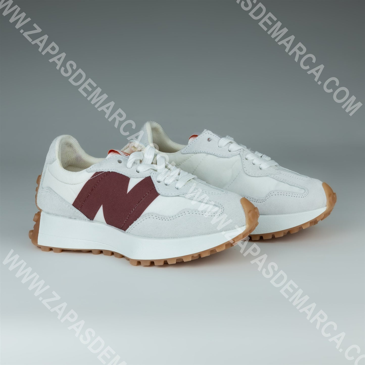 NEW BALANCE 327 BLANCO Y ROJO