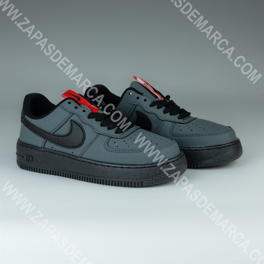 NIKE AIR FORCE GRIS Y NEGRO