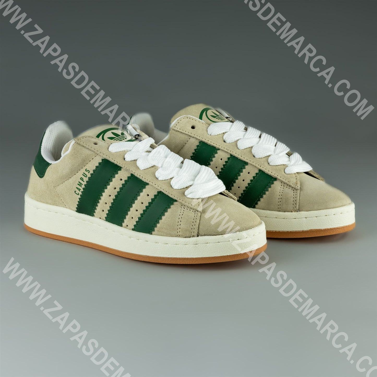 ADIDAS CAMPUS BEGE Y VERDE