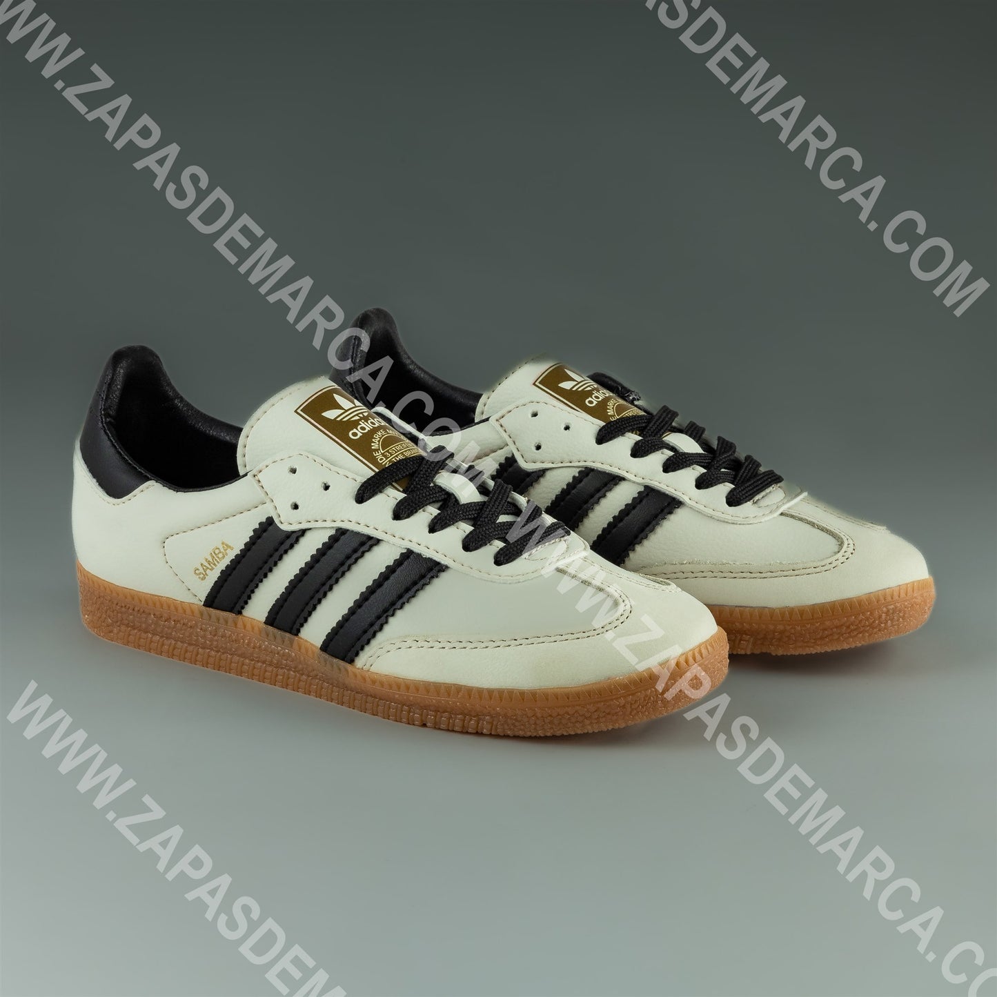 ADIDAS SAMBA CREMA Y NEGRO